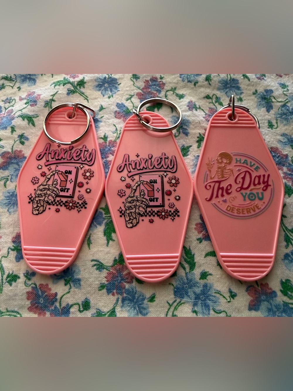 Hotel Tag Keychains Set Of 3